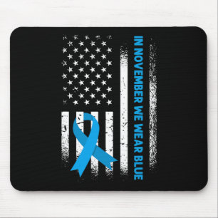 Tapis De Souris En Novembre, Nous Portons Bleu - T1d Sensibilisati