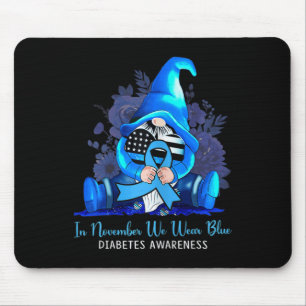 Tapis De Souris En Novembre, Nous Portons Des Gnomes Bleus Sensibi