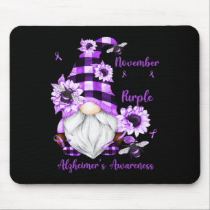 Tapis De Souris En Novembre Nous Portons Des Gnomes Violets Heimer