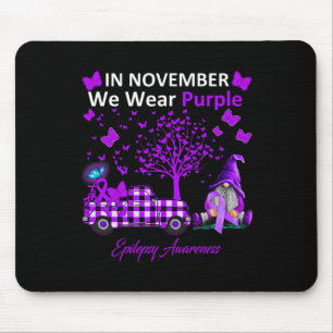 Tapis De Souris En Novembre Nous Portons Purple Epilepsy Sensibili