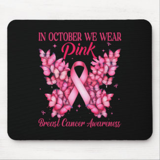 Tapis De Souris En Octobre, Nous Portons Le Beurre Rose Soutien Ru