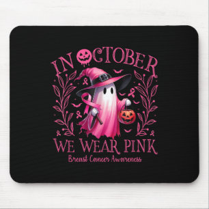 Tapis De Souris En Octobre Nous Portons Le Ghost Ghost Witch Cance