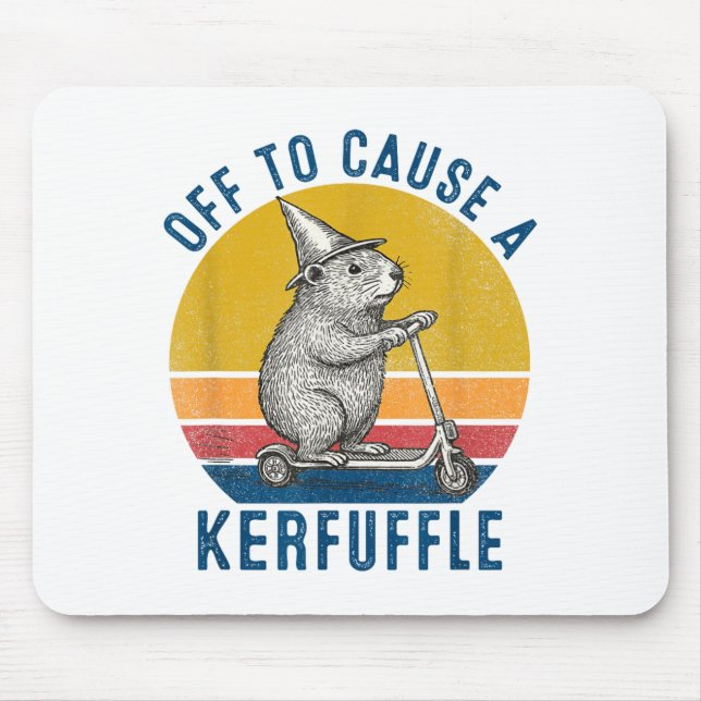 Tapis De Souris En route pour causer une pagaille marmotte scooter (Devant)