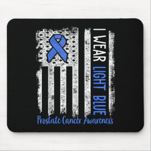 Tapis De Souris En Septembre Nous Portons Bleu Léger Cancer Prosta
