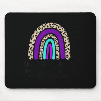 Tapis De Souris En Septembre Nous Portons Le Turquoise Et Le Viole