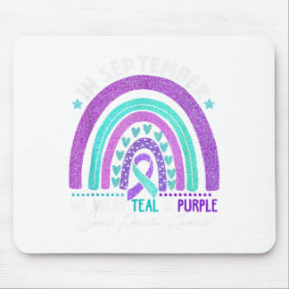 Tapis De Souris En Septembre Nous Portons Turquoise Ribbon Suicide