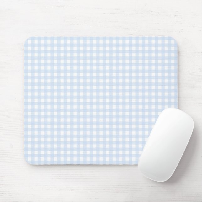 Tapis De Souris En vichy bleu F & L (Avec souris)