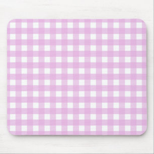 Tapis De Souris En vichy rose pâle