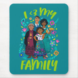 Tapis De Souris Encanto   Famille Madrigal - I <3 Ma famille