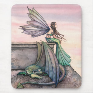 Tapis de souris Enchanted Dusk Fairy Dragon