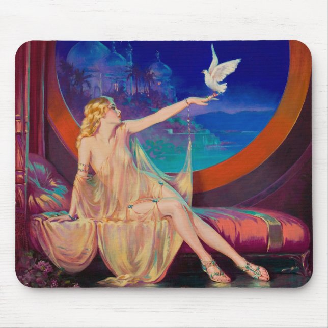 Tapis De Souris Enchantement d'Arabian Concubine Pinup Girl (Devant)