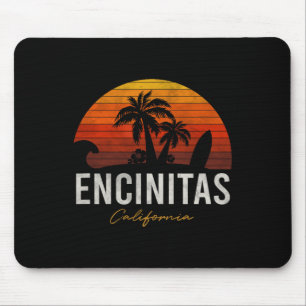 Tapis De Souris Encinitas Californie Ca Palmiers Surf Coucher de s