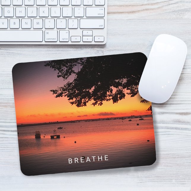 Tapis De Souris Encouragement Breathe CRÉER VOTRE PROPRE Photo (Encouragement Breathe ADD YOUR Photo Mouse Pad)