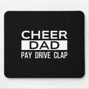 Tapis De Souris Encourager Papa Noir Drôle Payer Conduire Applaudi