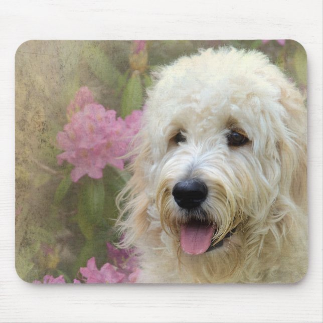 Tapis De Souris endoodle doré blond dans le jardin (Devant)