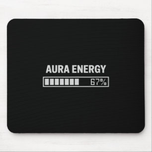 Tapis De Souris Énergie Aura À 67 Drôle Six Sept Mème Gen Alpha M