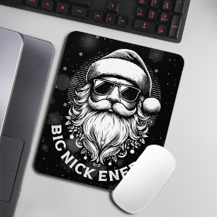 Tapis De Souris Énergie Big Nick Santa Noël drôle de fêtes de Noël