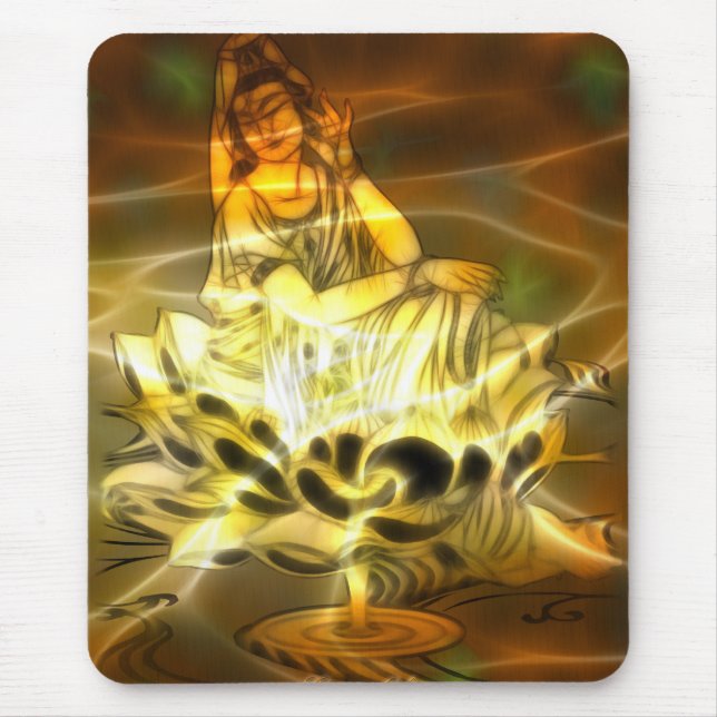 Tapis De Souris Énergie de Guan Yin (Devant)