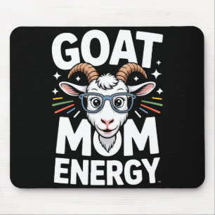 Tapis De Souris Énergie de Maman Chèvre Gles Spectacle Amusant Con