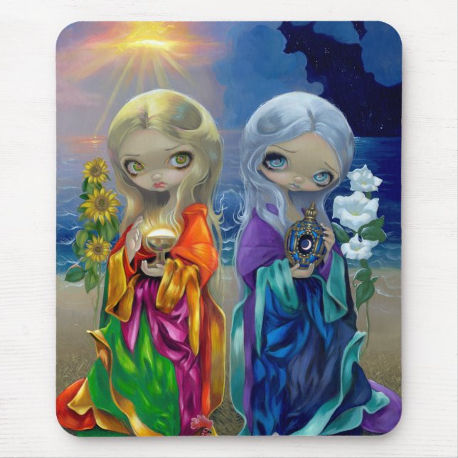 Tapis De Souris "Enfant de Sun et enfant de lune" Mousepad (Devant)