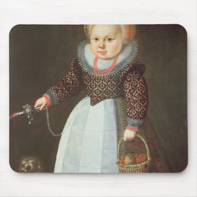 Tapis De Souris Enfant en bas âge avec un chien (Devant)