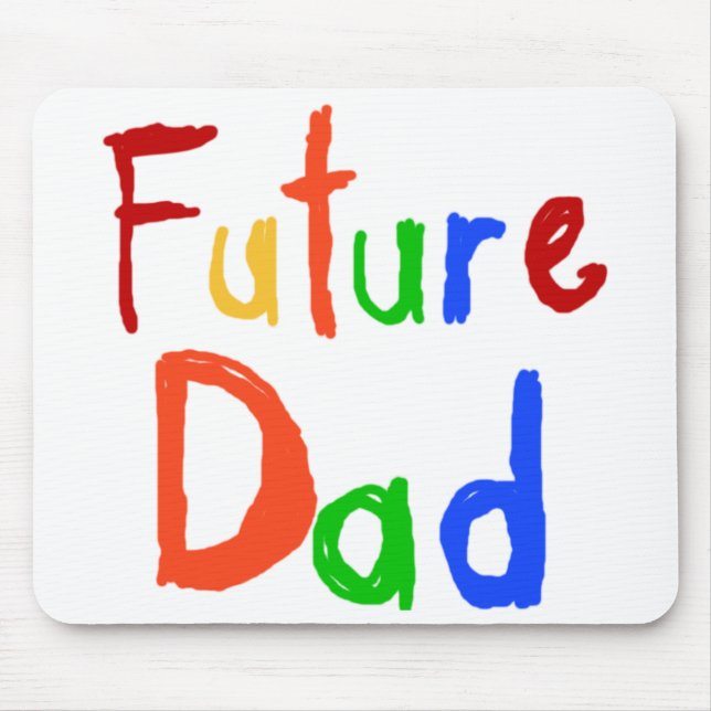 Tapis De Souris Enfant Texte Futur Papa T-shirts et cadeaux (Devant)