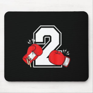 Tapis De Souris Enfants 2e anniversaire Boy Boy 2 ans Boxer Annive