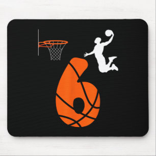 Tapis De Souris Enfants 6 ans Slam Dunk C'est mon 6 anniversaire B