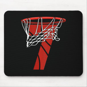Tapis De Souris Enfants 7e anniversaire de basket-ball - Sept ans 