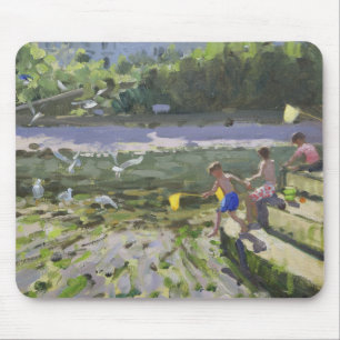 Tapis De Souris Enfants et mouettes Looe 2013