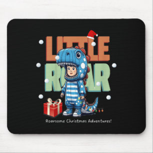 Tapis De Souris Enfants Noël Roar Dinosaur Enfants garçons Noël Ca