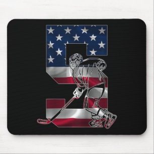 Tapis De Souris Enfants Numéro 5 Ans Hockey sur Glace 5ème Anniver