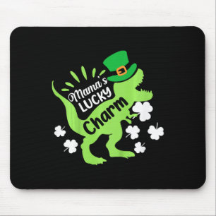 Tapis De Souris Enfants Saint-Patrick Mamas Charme Chanceux Dinosa