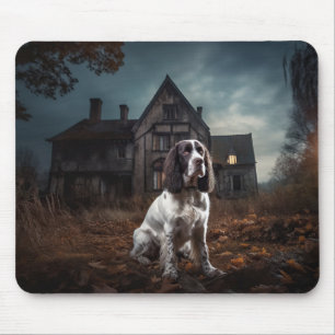 Tapis De Souris English Springer Spaniel Halloween Épouvantable