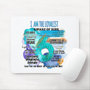 Tapis De Souris Enneagram Type 6 - Je Suis Loyaliste