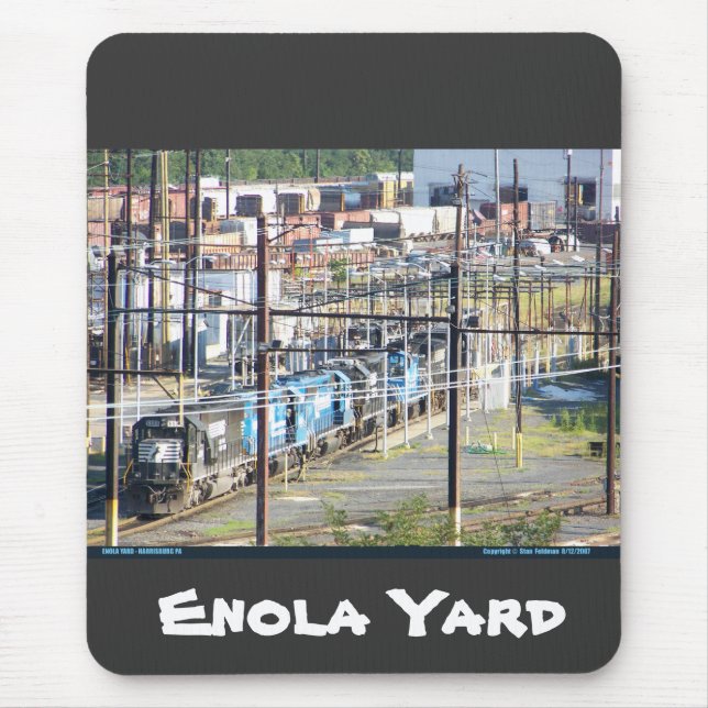 Tapis De Souris Enola Norfolk Southern Railroad Yard Harrisburg PA (Devant)