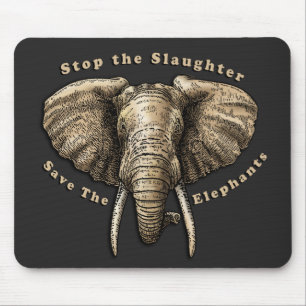 Tapis De Souris Enregistrer le graphique des éléphants