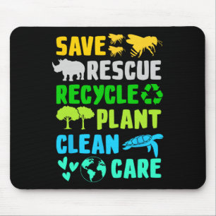 Tapis De Souris Enregistrer les abeilles Secourir les animaux Recy