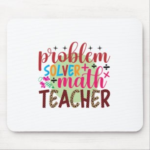 Tapis De Souris Enseignant Problème d'art Solveur Math Enseignant