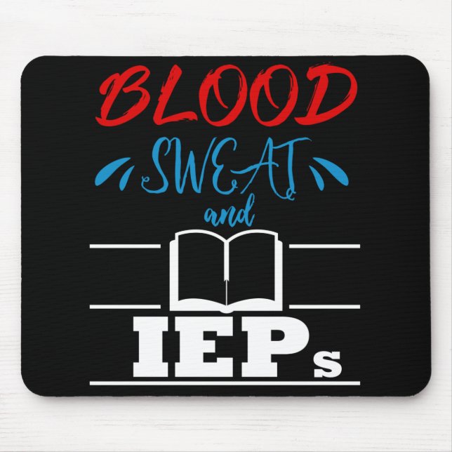 Tapis De Souris Enseignant spécialisé Autisme IEP Drôle cadeau (Devant)