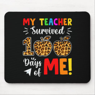 Tapis De Souris Enseignant Survécu 100 Jours De Moi Étudiants Amus