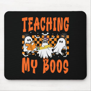 Tapis De Souris Enseigner Mes Boos Enseignant Cute Ghost Enseignan