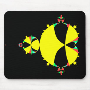 Tapis De Souris Ensemble complet de mandelbrot pop art