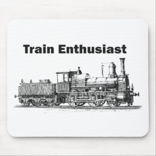 Tapis De Souris Enthousiaste de train