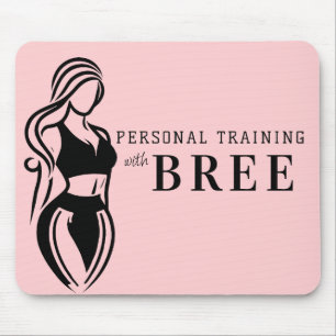Tapis De Souris Entraînement Personnel de Fitness Féminin Minimali