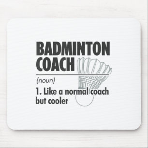 Tapis De Souris Entraîneur de badminton Définition du nom badminto
