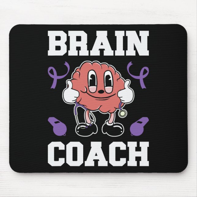 Tapis De Souris Entraîneur de cerveau pourpre de Heimerheimer (Devant)