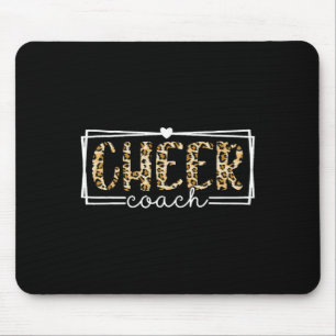 Tapis De Souris Entraîneur de cheer Leopard Cheerleader Fille Chee