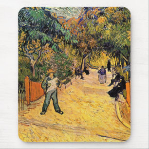 Tapis De Souris Entrée du Parc Public par Vincent van Gogh