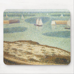 Tapis De Souris Entrée du port par Georges Seurat, Art ancien